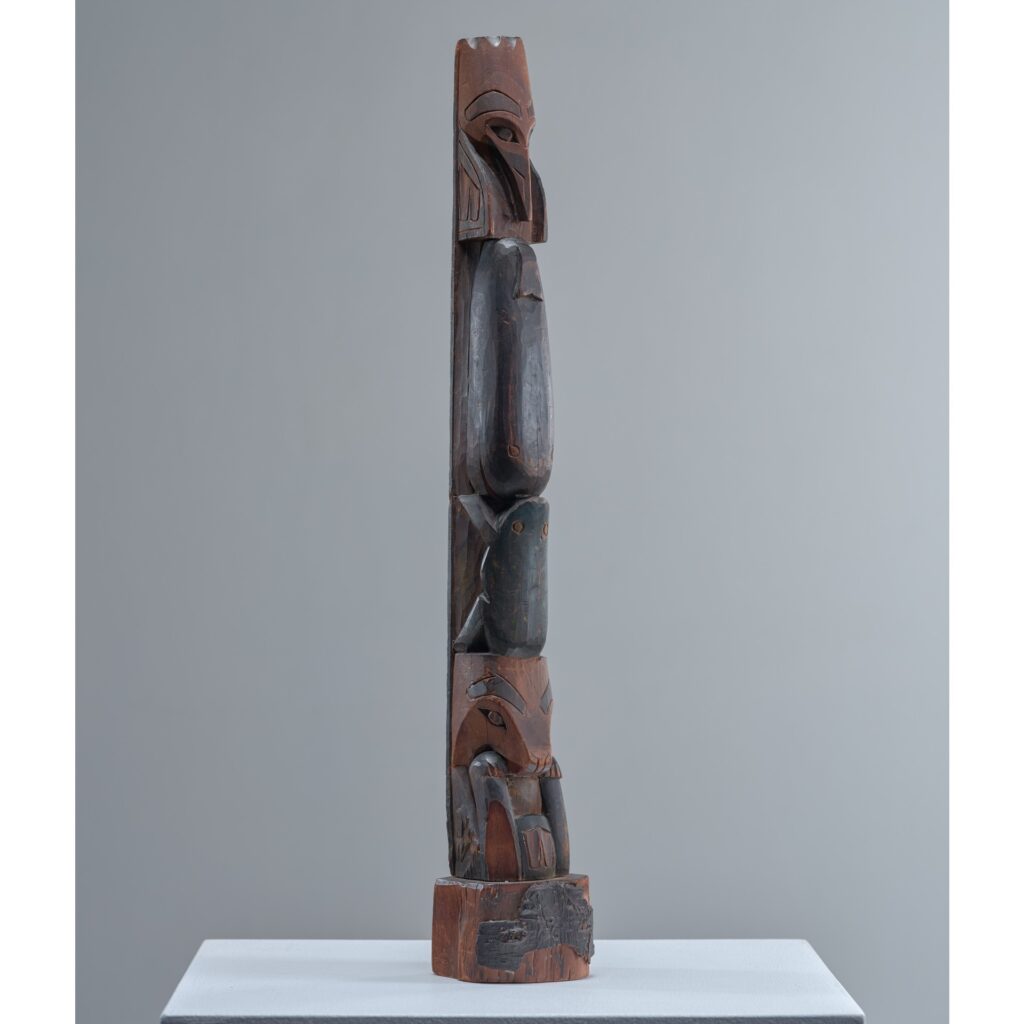 Haida model totem pole