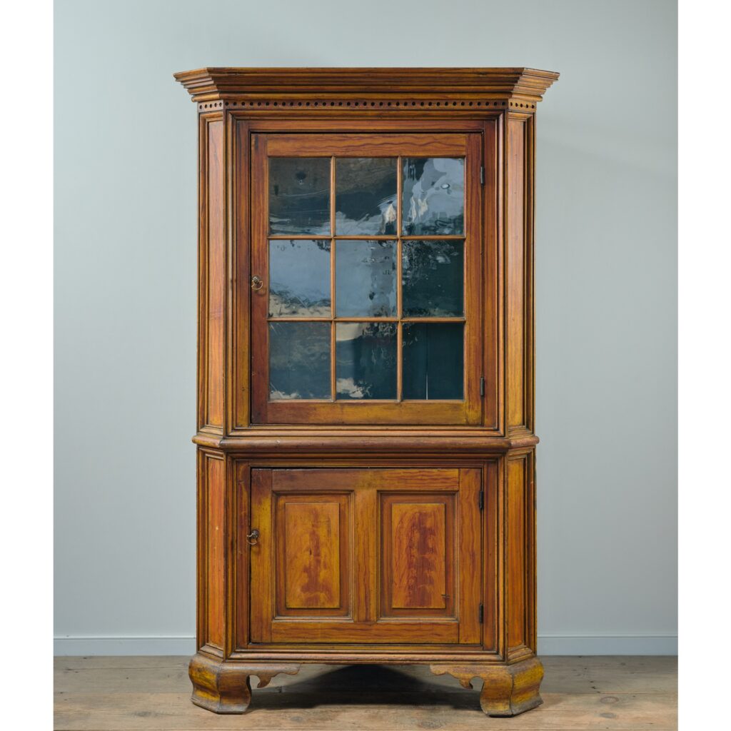 antique Pennsylvania corner cupboard