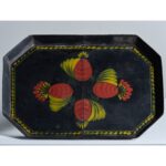 antique painted tinware tray