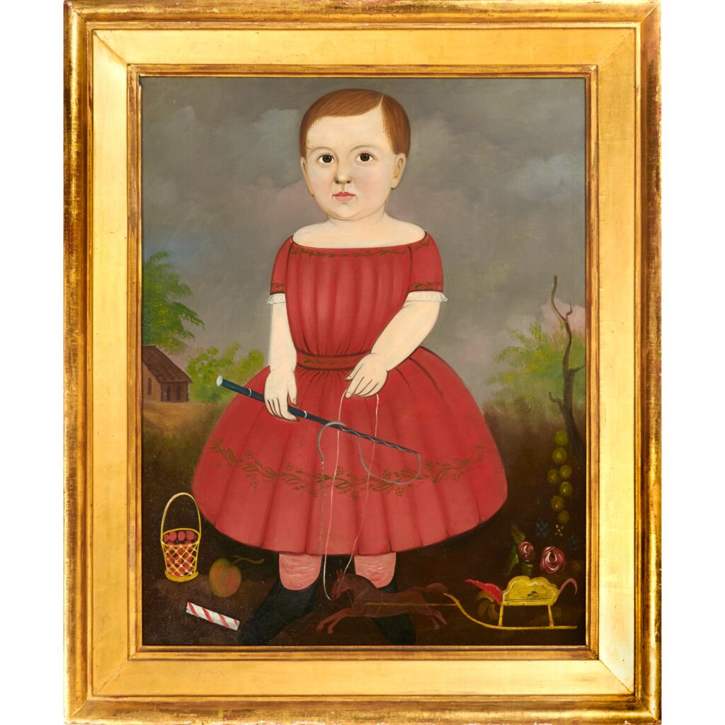 American folk art portrait