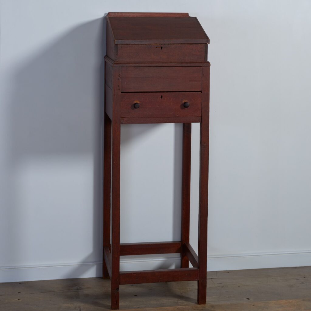 antique painted standing desk