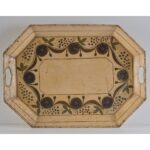 antique painted toleware tray