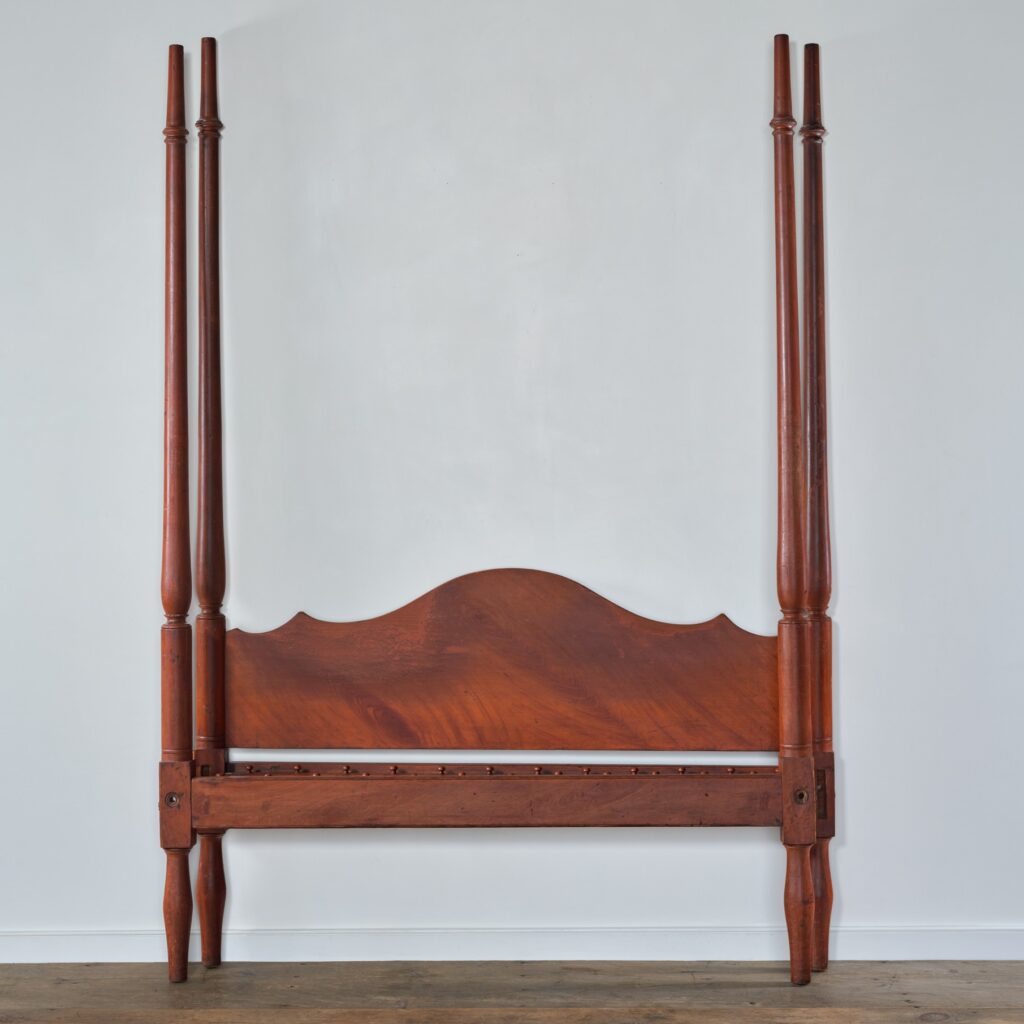antique painted tester bed