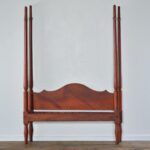 antique painted tester bed