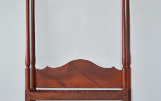 antique painted tester bed