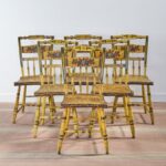 antique decorated Windsor chairs