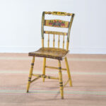 antique decorated Windsor chairs
