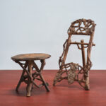 antique miniature rustic furniture
