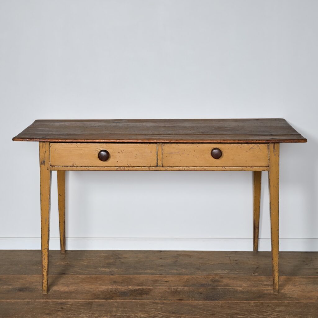country painted work table