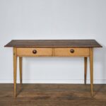 country painted work table