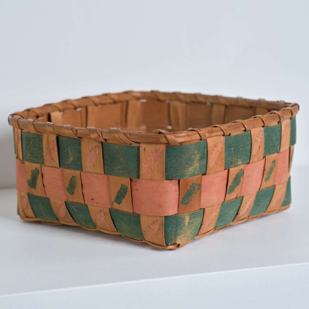 open woodlands decorated basket