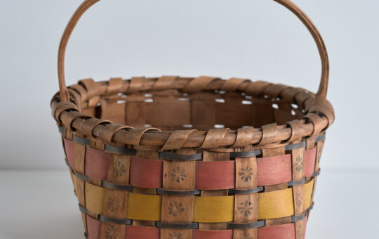 antique woodlands splint basket
