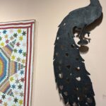 American antique iron peacock