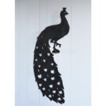 American antique iron peacock