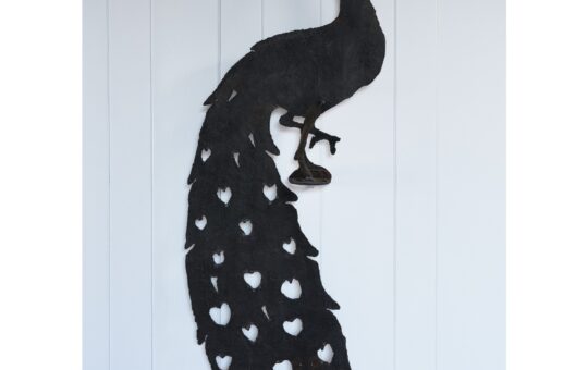 American antique iron peacock