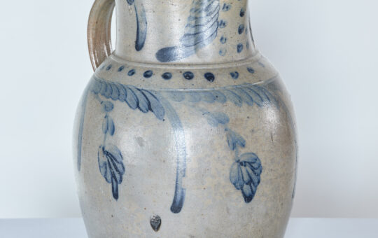 antique large stoneware pitcher