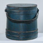 antique blue Hingham firkin