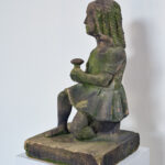 American carved sandstone girl