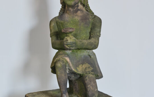 American carved sandstone girl