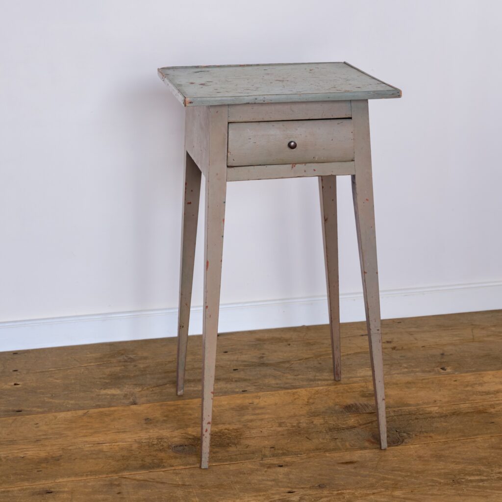 antique green-painted stand