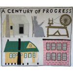 American antique pictorial quilt