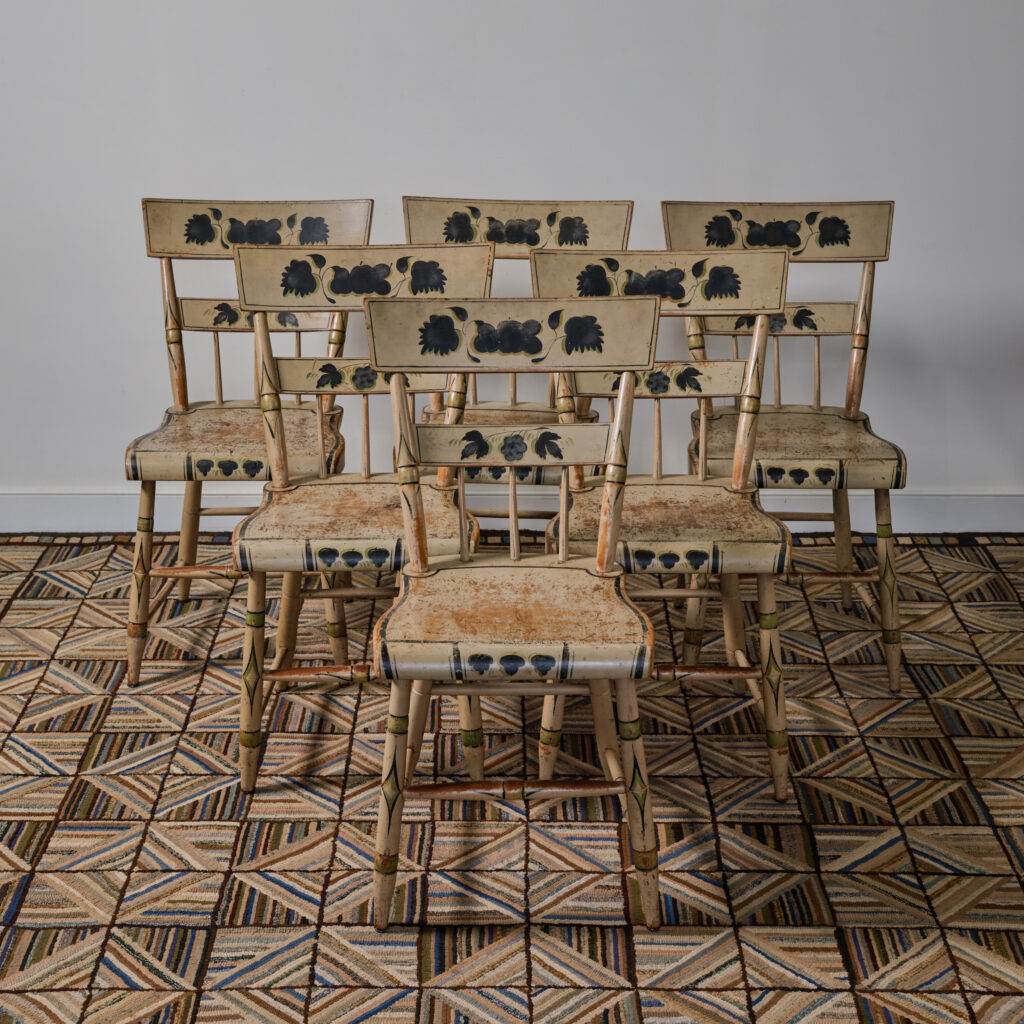 six Windsor side chairs