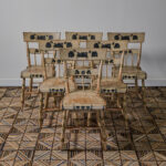 six Windsor side chairs