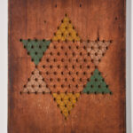 antique double-sided gameboard