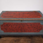 antique decorated blanket chest