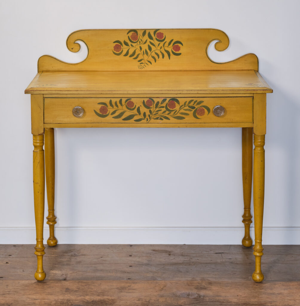 antique painted dressing table