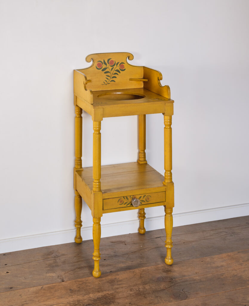 American antique painted washstand
