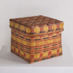 square lidded woodlands basket