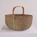 antique painted gathering basket