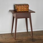 painted splayed-leg table