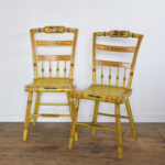 pair painted Windsor chairs