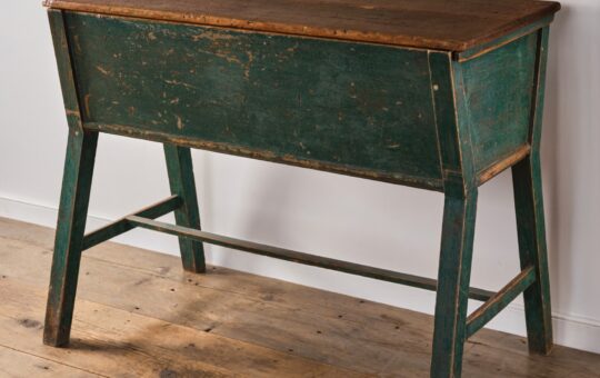 antique painted dough table