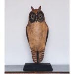 antique carved owl decoy